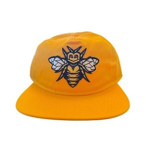 Yellow Bee Embroidered Cap